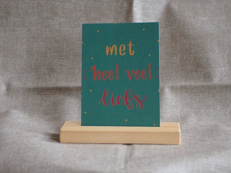 Veel liefs kaart