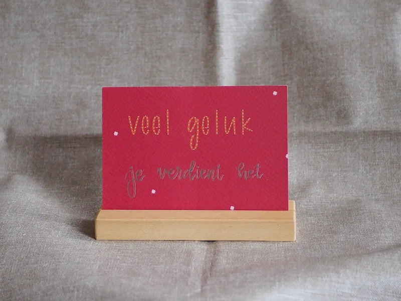 Veel geluk kaart
