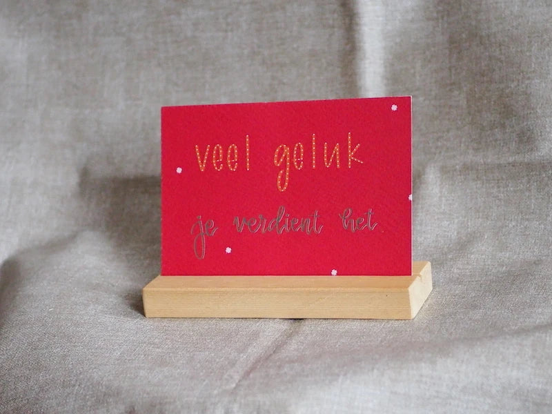 Veel geluk kaart