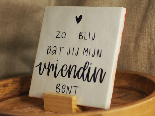 Tegeltje vriendin